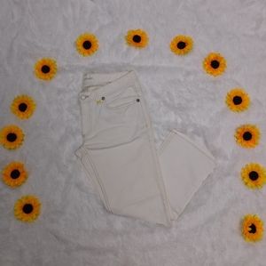 🌻 Banana Republic White Jeans With Yellow Details